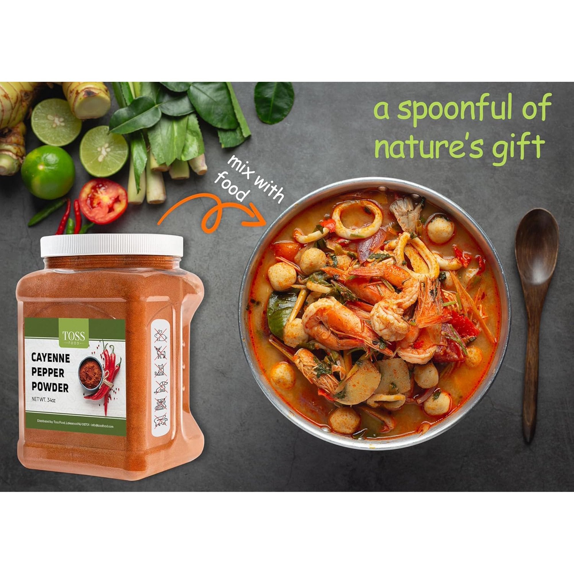 TOSS Cayenne Pepper Powder