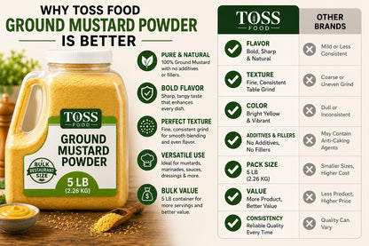 TOSS Ground Mustard Powder – 5 LB