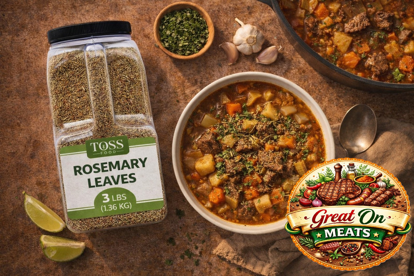 TOSS Dried Rosemary Leaves, 3 LB