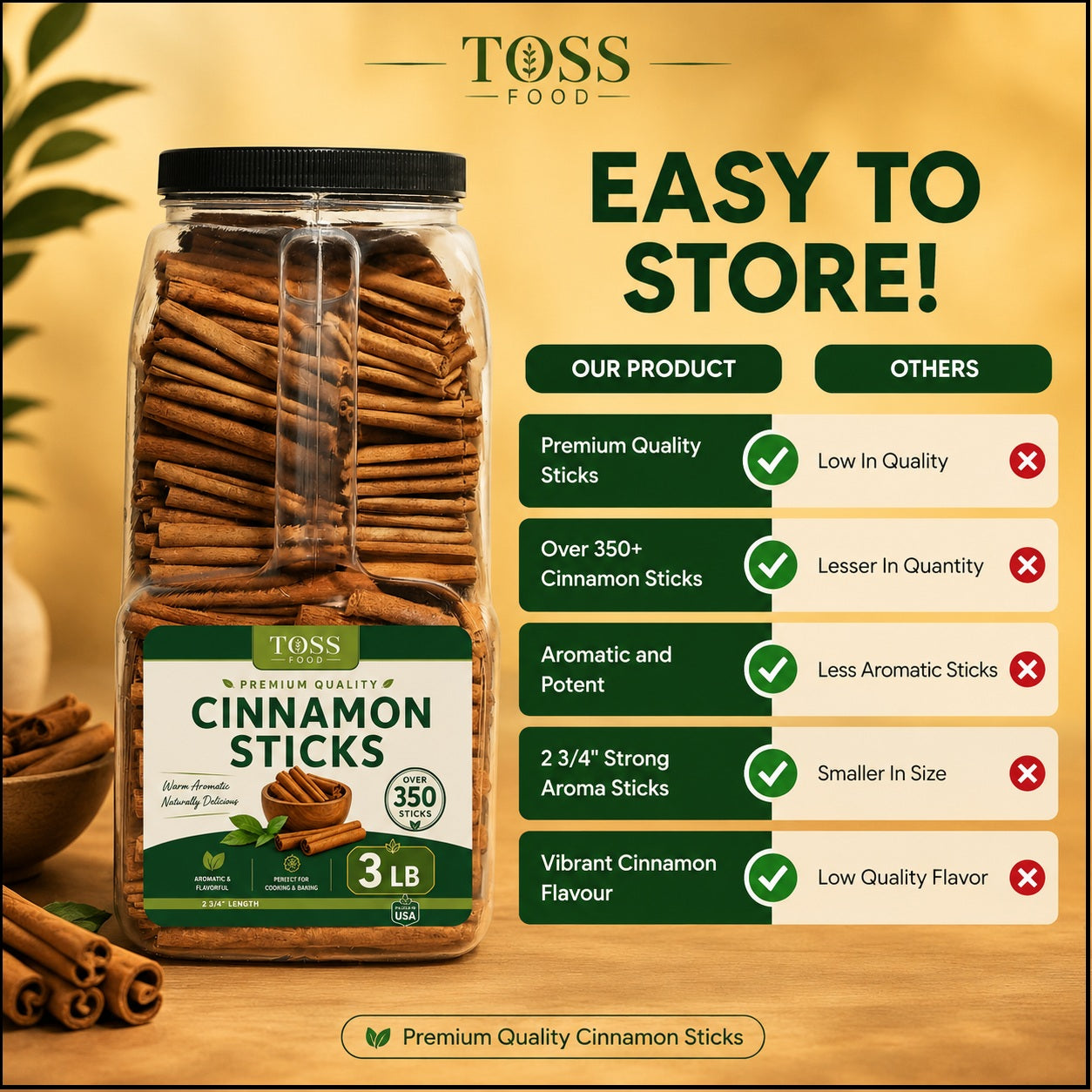 TOSS Cinnamon Sticks